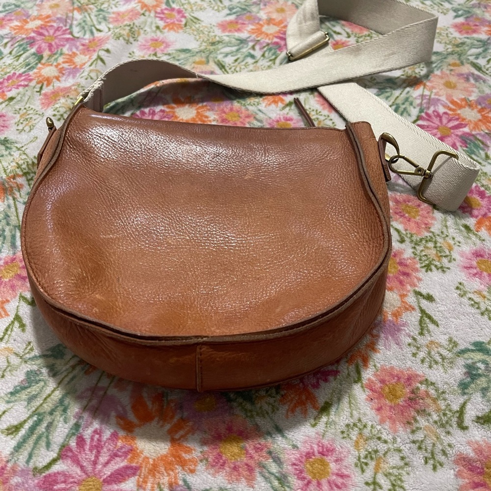 Madewell Leather Saddle Crossbody Bag in Brown - Picture 1 of 5